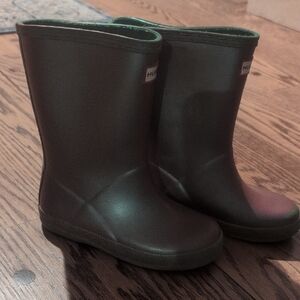 Hunter Kids Dark Green Rain Boots